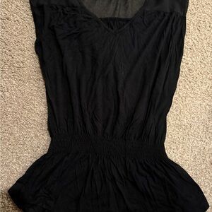 Elegant Black Short Sleeve Top